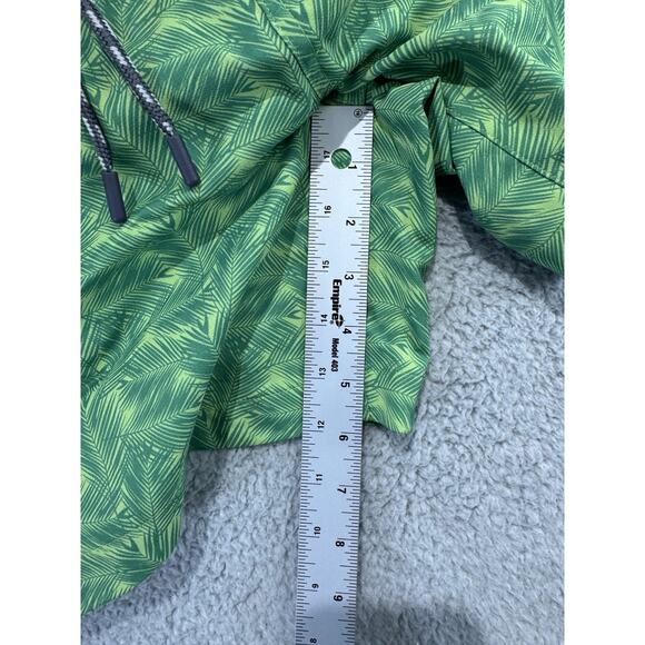 Mack Weldon Trunks Mens Swim Shorts Medium Green Leaf Print Lined Board - Picture 6 of 9